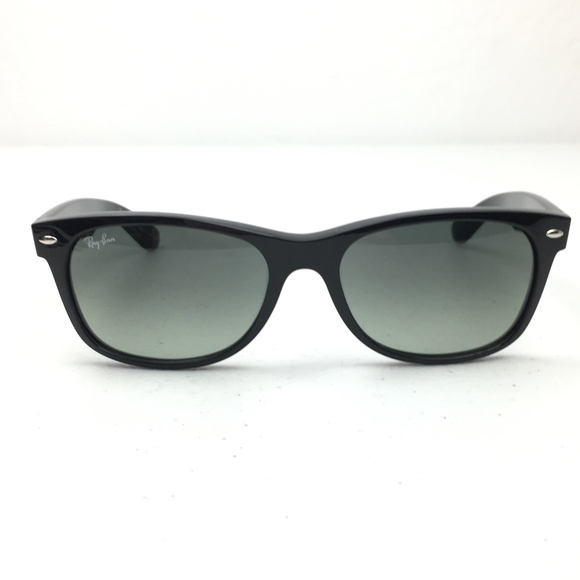 Ray Ban New Wayfarer Black w/Gradient Gray Lenses - Picture 3 of 8